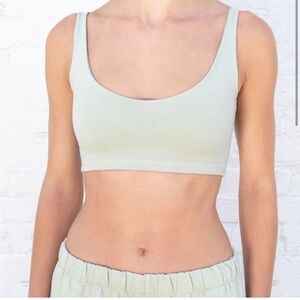 Brandy Melville green crop top reversible